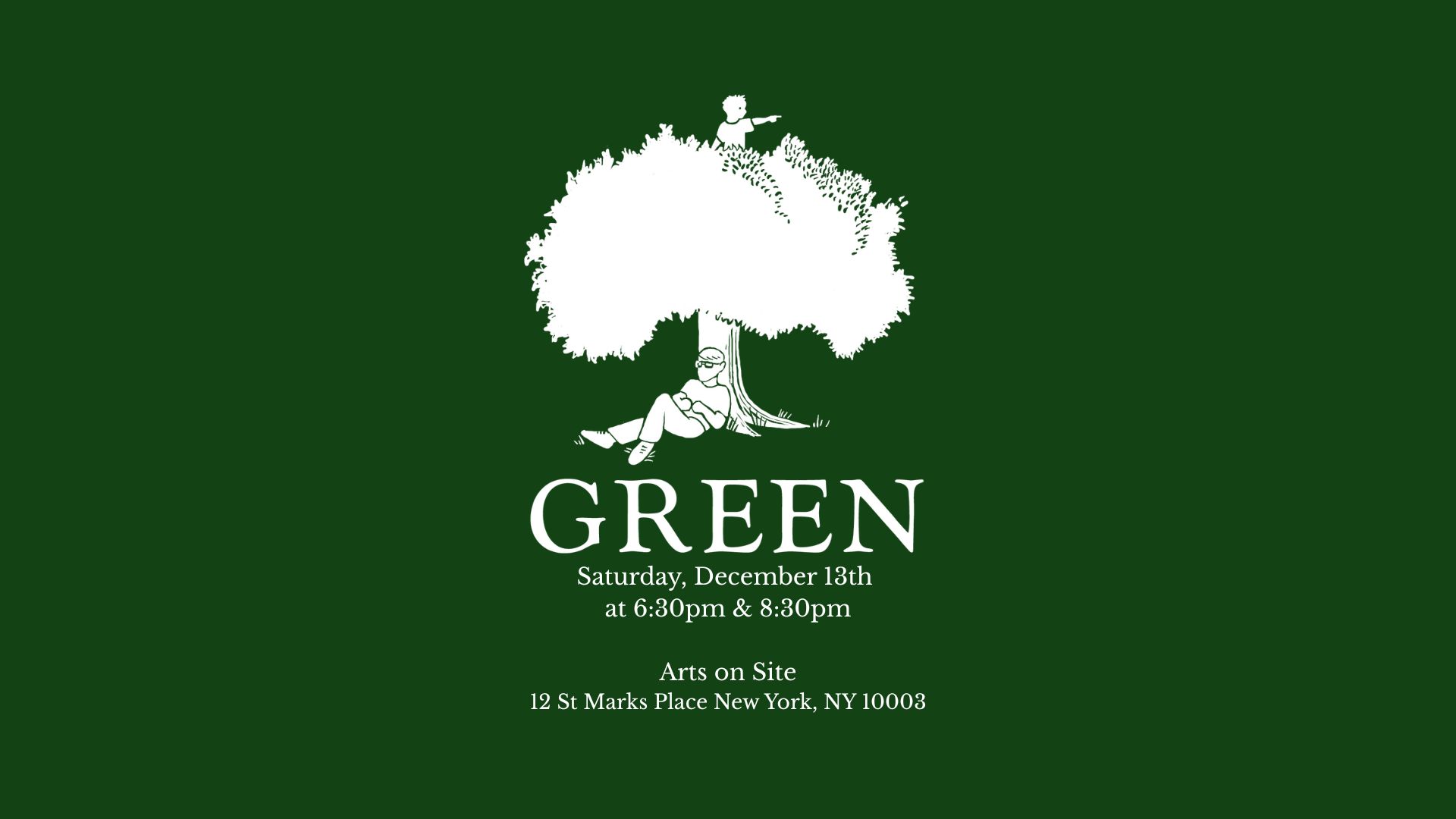 “GREEN” – An Evening of Dance & Theatre in New York City